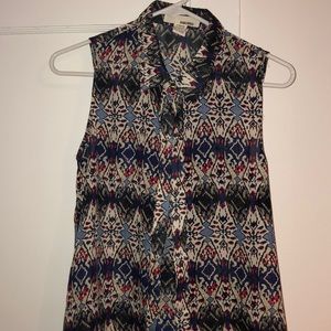 Sheer sleeveless top